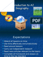 Into to A2 Geography