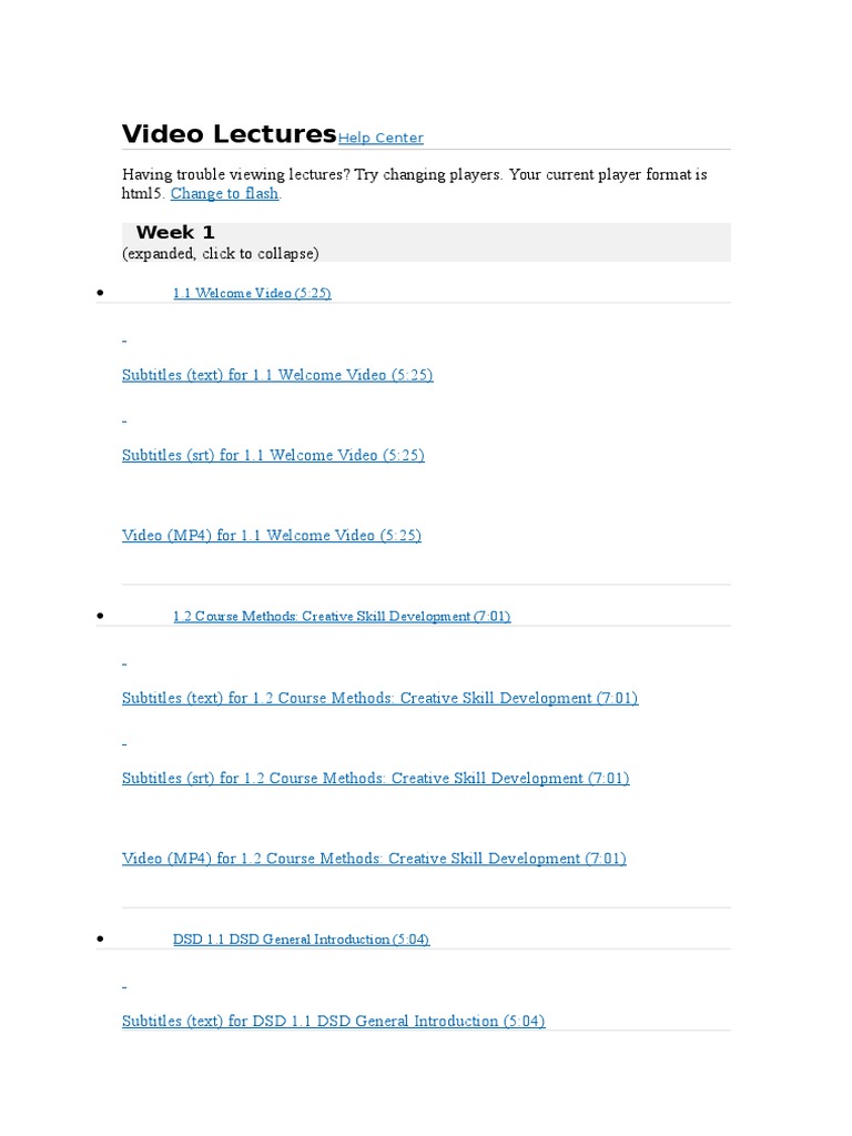 Creative Skill Development Lectures | PDF | Creativity ...