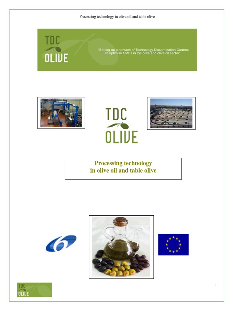 Olive Oil and Table Olive Processing | PDF | Olive | Fermentation