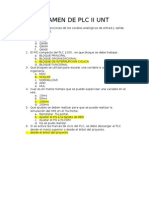 Examen de PLC II Unt 1