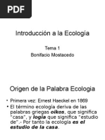 01 Introduccion a La Ecologia