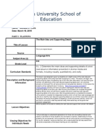 reflective lesson plan model- ela