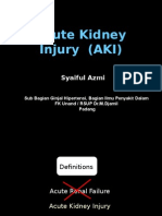 Acute Kidney Injury (AKI) : Syaiful Azmi