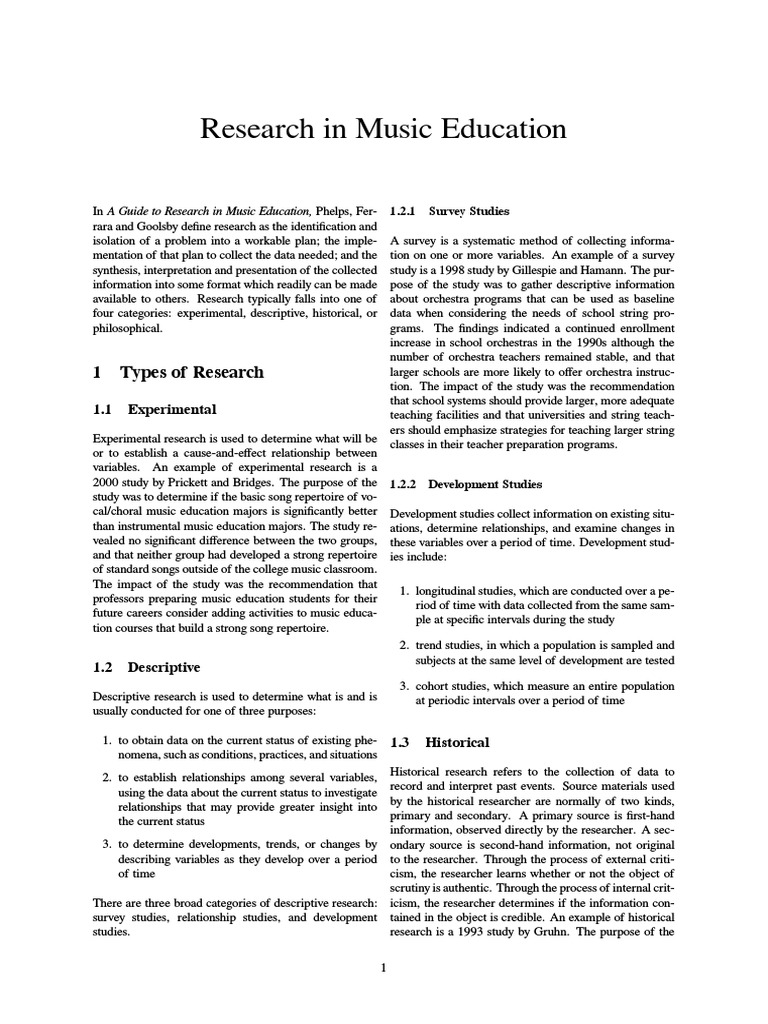 Research in Music Education | PDF | Cognition | Further Education