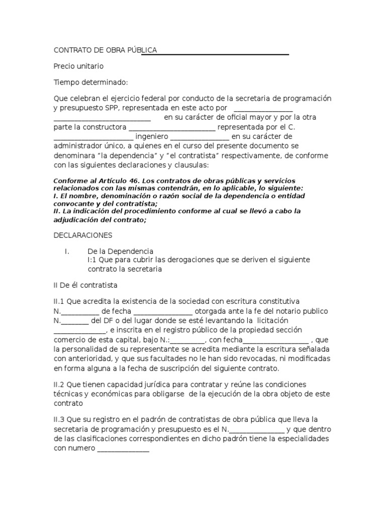  de Obra Publica | PDF | Derecho laboral | Regulación