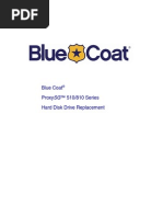 Blue Coat 510-810 Series HDD Replacement