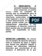 Derecho Mercantil & Derecho Laboral