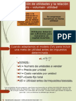 La Planeación de Utilidades y La Relación Costo