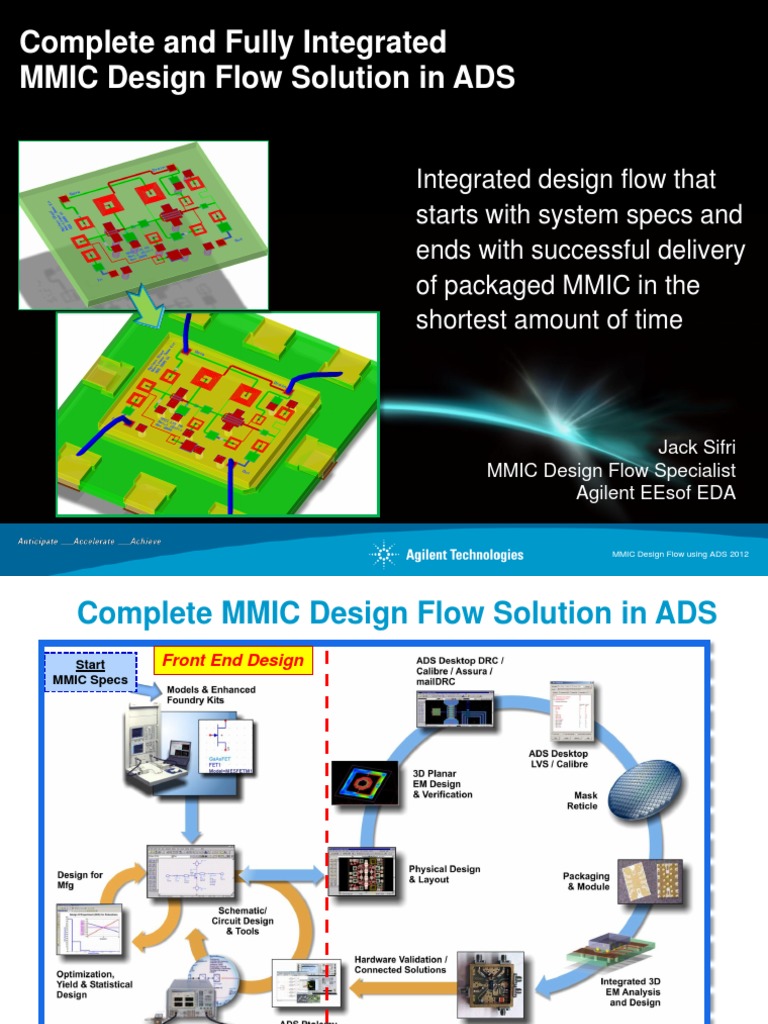 MMIC Design Flow Using ADS | PDF | Printed Circuit Board | Finite