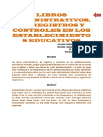 Libros Administrativos de La Escuela - Arnenomo - 20-10-2014