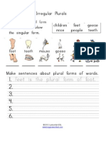 Irregular Plural S