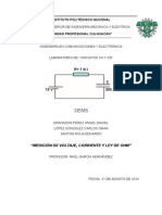 Primera Práctica de Circuitos en CD y CA