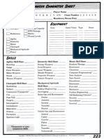 Paranoia 5th Edition Character Sheet