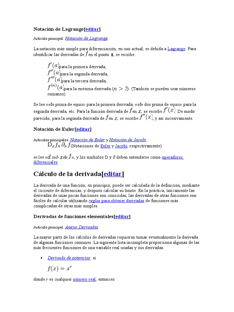 Notación de Lagrange | PDF