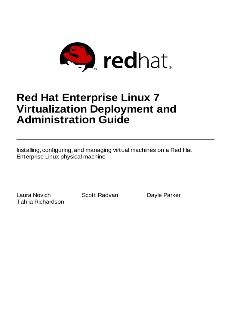Red Hat Enterprise Linux-7-Virtualization Deployment and Administration ...