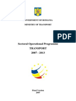 Sectoral Operational Programme Transport 2007 - 2013: Government of Romania Ministry of Transport