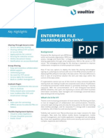 Vaultize Enterprise File Sharing and Sync (EFSS) Data Sheet