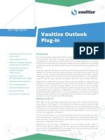 Vaultize Outlook Plugin Data Sheet