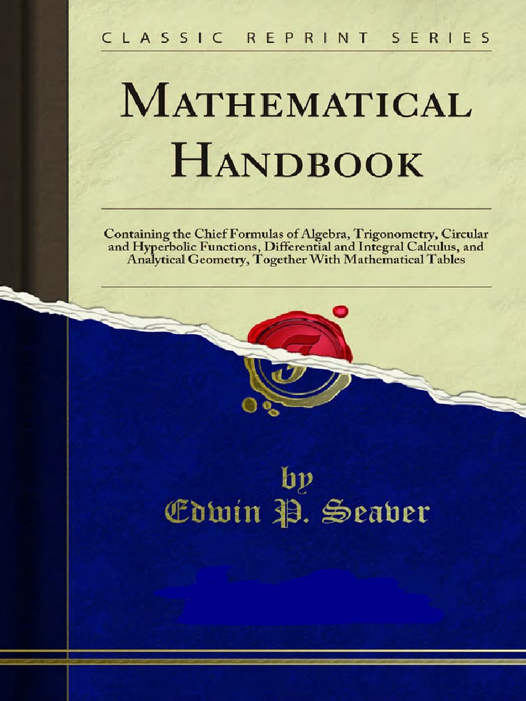 Mathematical Handbook | PDF | Trigonometric Functions | Sine