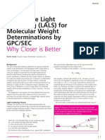 Low-Angle Light Scattering (LALS) For Molecular Weight Determinations by Gpc/Sec