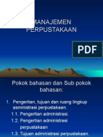 materi manajemen perpustakaan