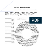 "Numbers 10 To 100" Word Exercise: Directions: Using The Words Provided, Fill in Each Blank With The Most Appropriate