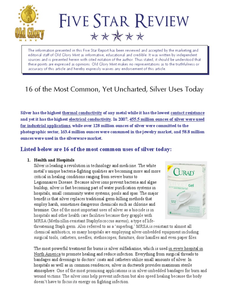 16 Common Uses of Silver PDF Silver Photovoltaic System
