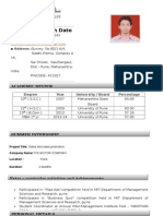 CMSR Shailesh Date Marketing CV