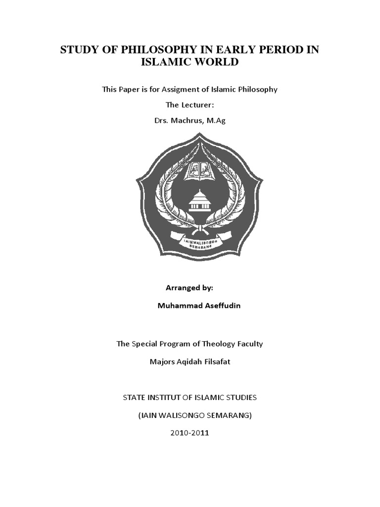 Islamic Philosophy in Early Islam | PDF | Islamic Philosophy | Reason