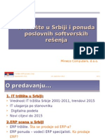 IT Tržište U Srbiji I Ponuda Poslovnih Softverskih Rešenja