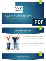 Savvy Enterprises: A Recruitment Process Outsourcing Company