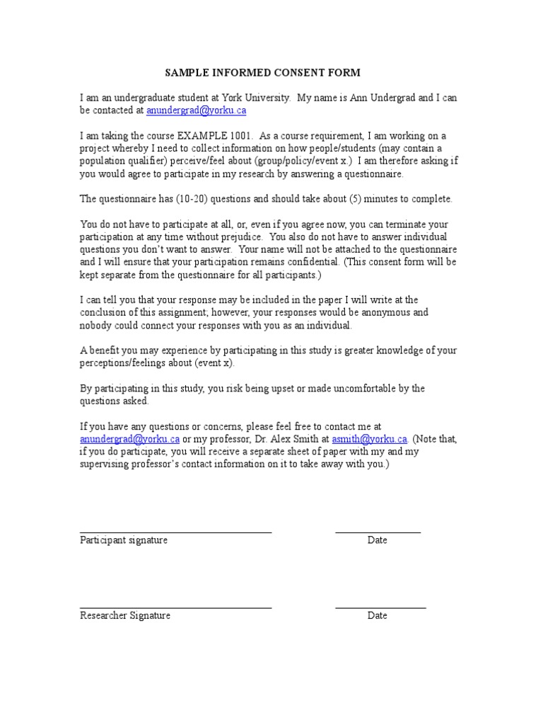Informed Consent for Student Survey | PDF | Career & Growth