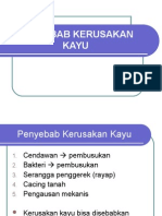 Penyebab Kerusakan Kayu