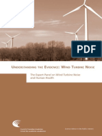 Understanding The Evidence: Wind Turbine Noise The Expert Panel On Wind Turbine Noise and Human Health