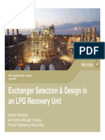 Exchanger Selection and Design in LPG Units PDF