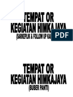 Tempat or Kegiatan Himkajaya