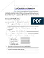Energy Forms Changes Simulation Worksheet