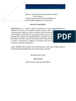 Notice To The Market - Amortization of Goodwill For Tax Purposes For The Years 2010 and 2011 - Aditional Information