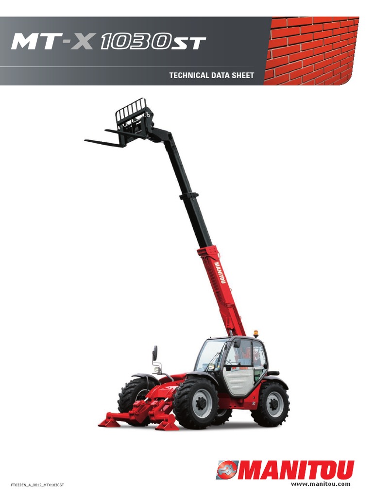 Manitou Mt X 1030 St En