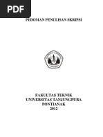Download Format Penulisan Skripsi FT Untan 2012 by Fikri Zainun Misbah SN261353287 doc pdf
