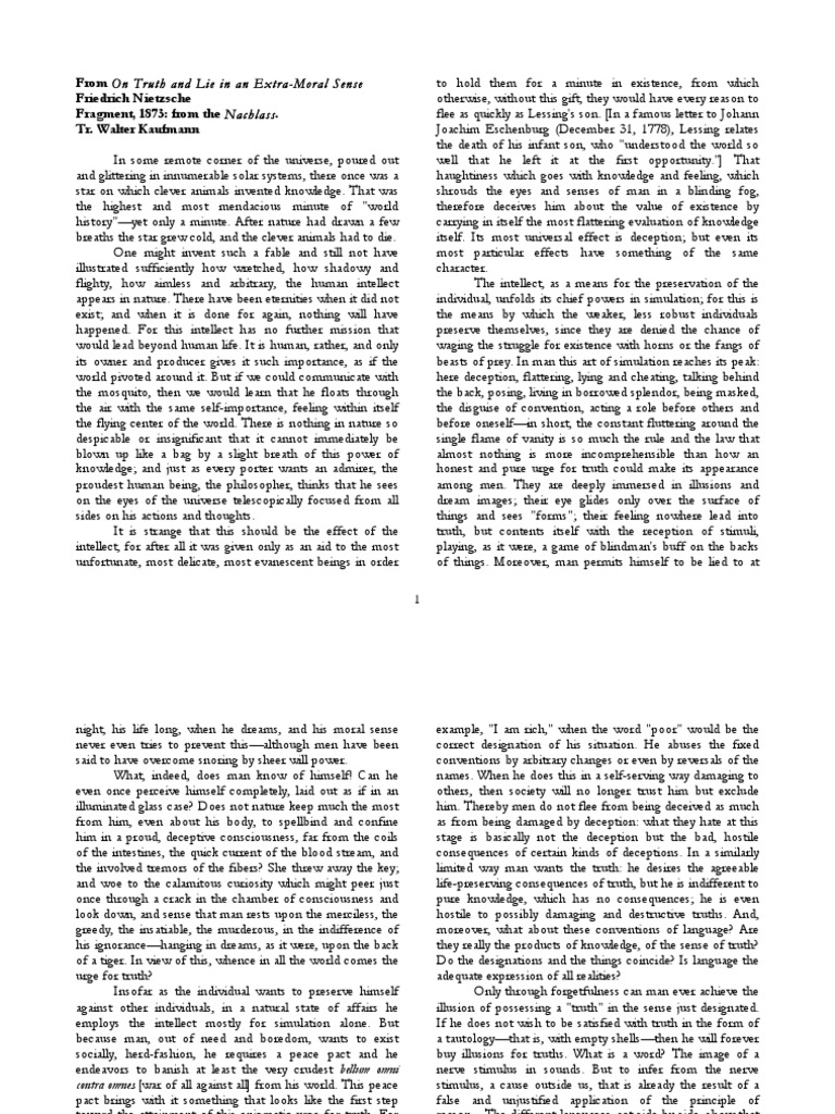 Nietzsche essays truth image