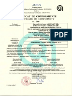 Certificat Conformitate Gleturi Ipsos