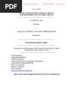 Flytenow v. FAA Petitioners Reply Brief