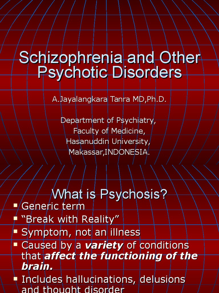 Schizophrenia and Other Psychotic Disorders | PDF | Schizophrenia ...
