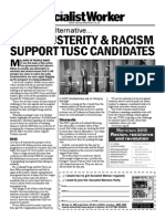 Fight Austerity & Racism Support Tusc Candidates: We Need An Alternative..