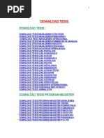 Contoh Tesis Program Magister