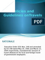 Policies and Guidelines on Travels