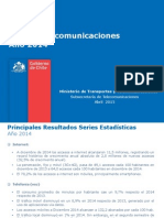 Sector Telecomunicaciones Año 2014: Ministerio de Transportes y Telecomunicaciones