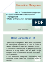 Distributed Transactions Management