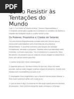 Como Resistir Às Tentações Do Mundo